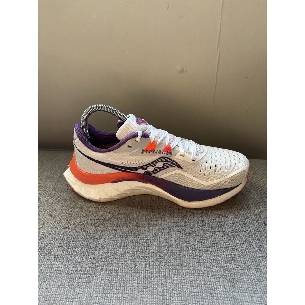 Saucony Endorphin Speed 4 Women's 7.5 Running Shoes White Sneakers Excellent - Picture 5 of 8